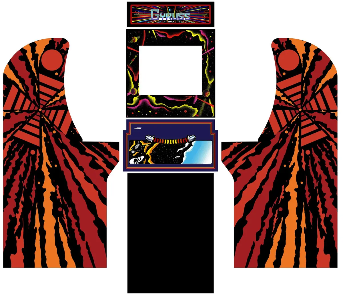 Arcade1up - Gyruss Art 1