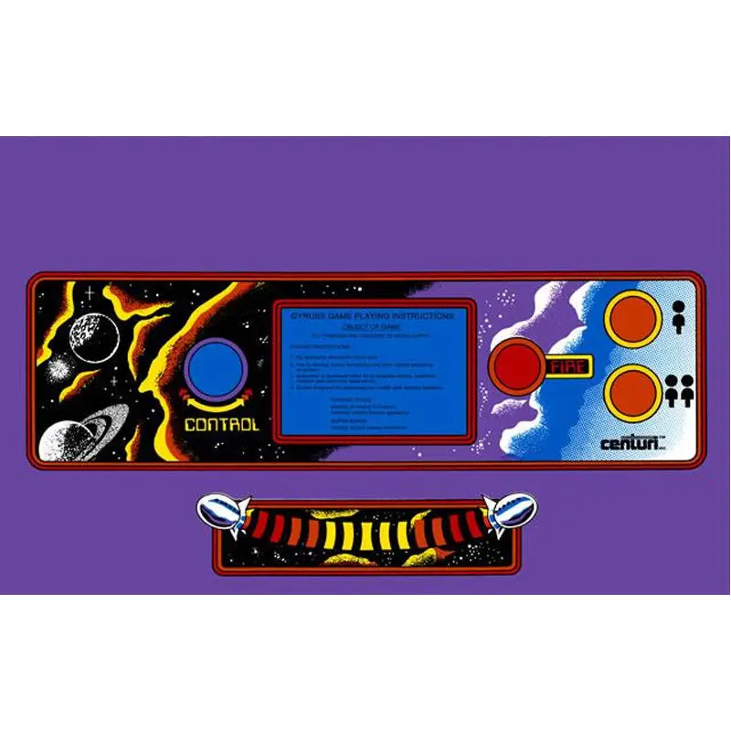 Gyruss Cpo - Control Panel Overlay (Choose Color) 1