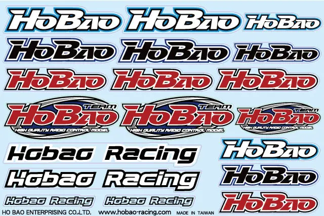 Hb-D1 Hobao Racing Decal 1