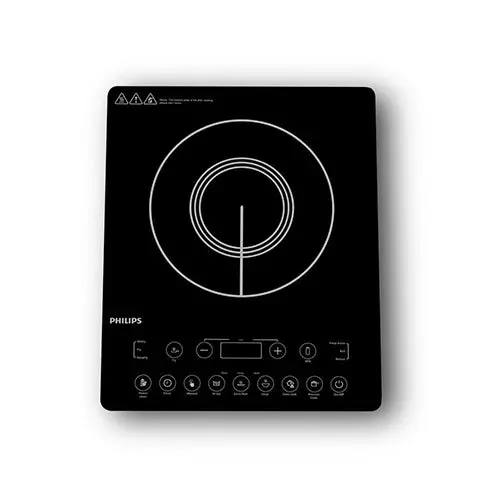 Philips 2100W Induction Cooktop With Triple Mov For 4Kw Surge Protection And Feather Touch Control - Hd4995/00 - Emp 1