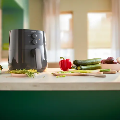 Refurbishedâ Philips Essential Airfryer 1400W With Rapid Air Technology - Hd9200/60 2
