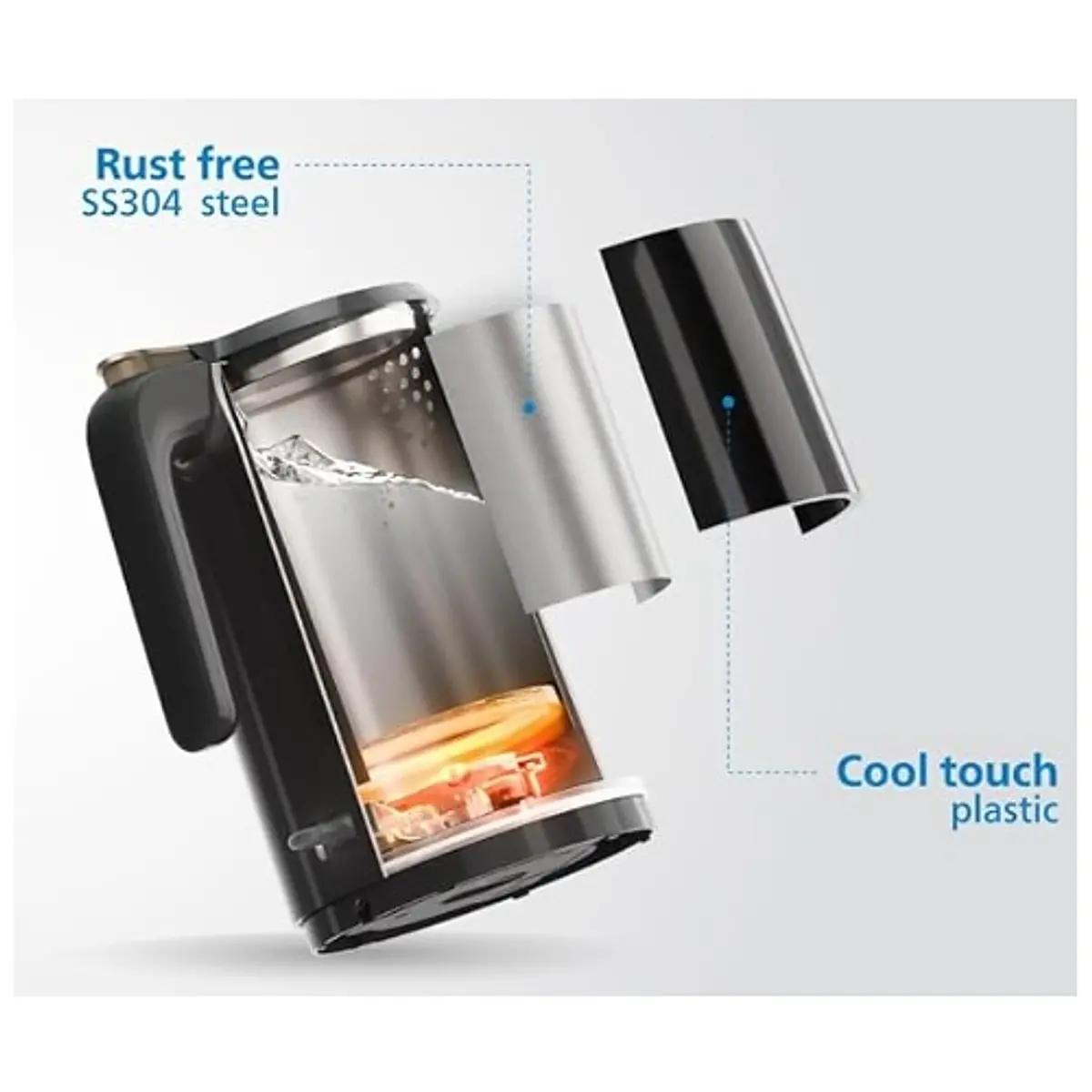Philips 1.5 Litre Double Walled Electric Kettle With Keep Warm Function - Hd9378/80 - Emp 2