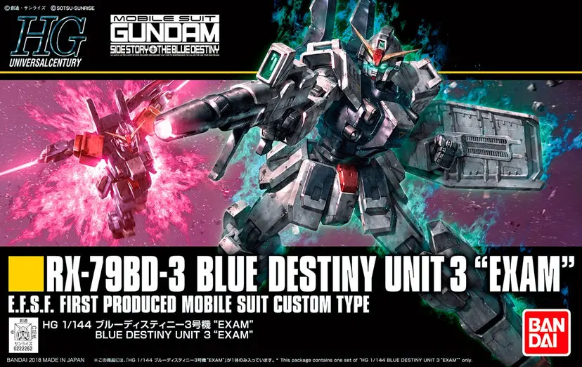 Hg 1/144 Blue Destiny Unit 3 "Exam" 1