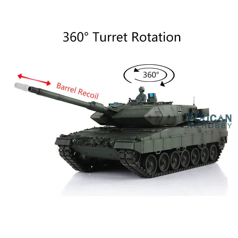 Heng Long® 1/16 Rc Battle Tank Leopard 2A6 – Upgrade Edition – Metal Gearbox, Infrared Battle & Real Sound Effects 2