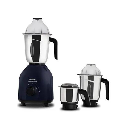 Refurbished Philips 1000 Watt Mixer Grinder With Powerpro Motor And 3 Jars - Hl7713/01 1