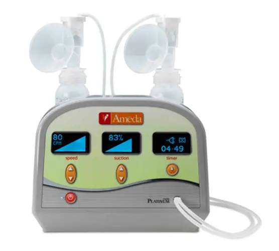 Healthy Horizons Hospital Grade Breast Pump, 4 Attachment Kits, And Emergency Spare Parts Bag (Platinum) 2