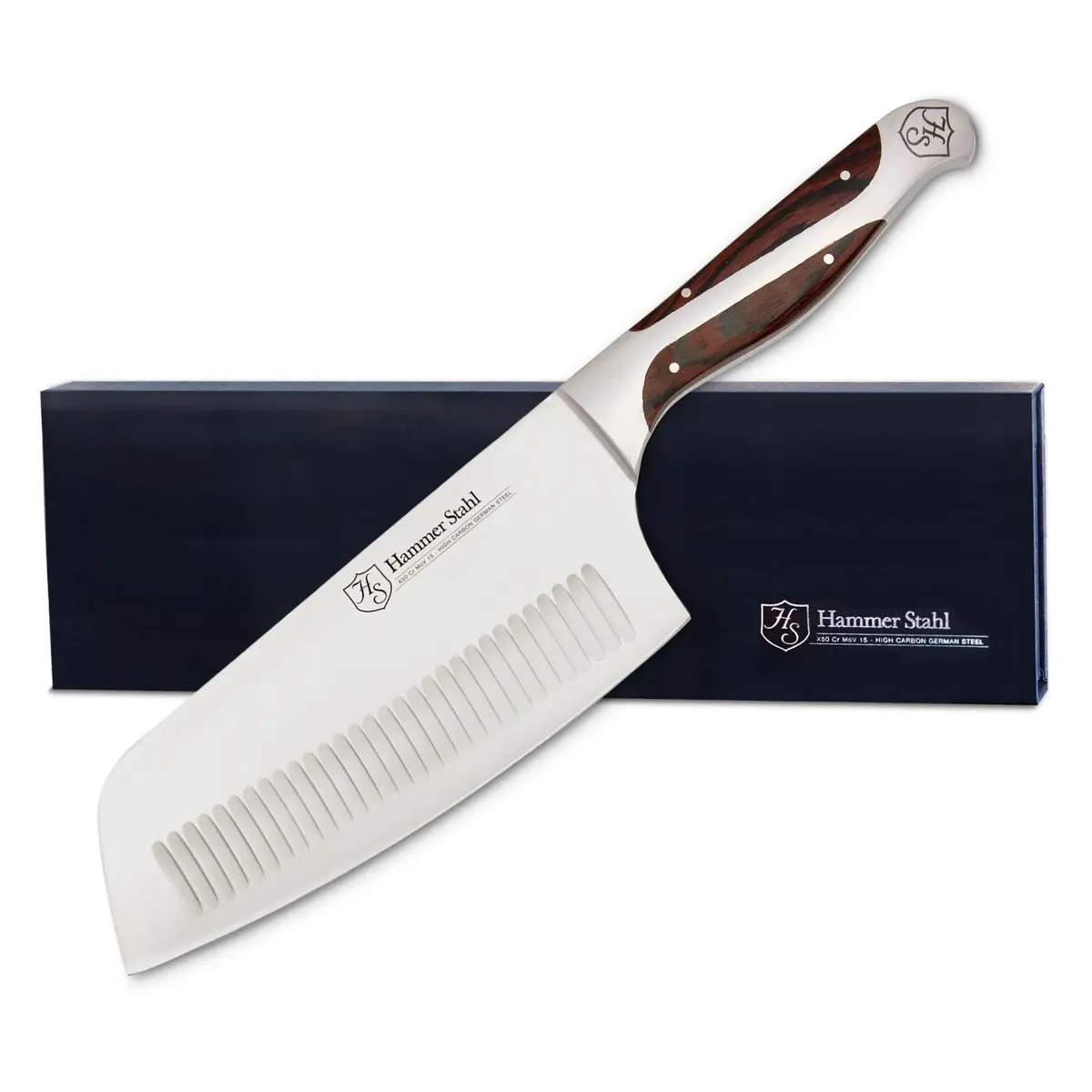 Heritage Steel Hammer Stahl 7" Vegetable Cleaver 1