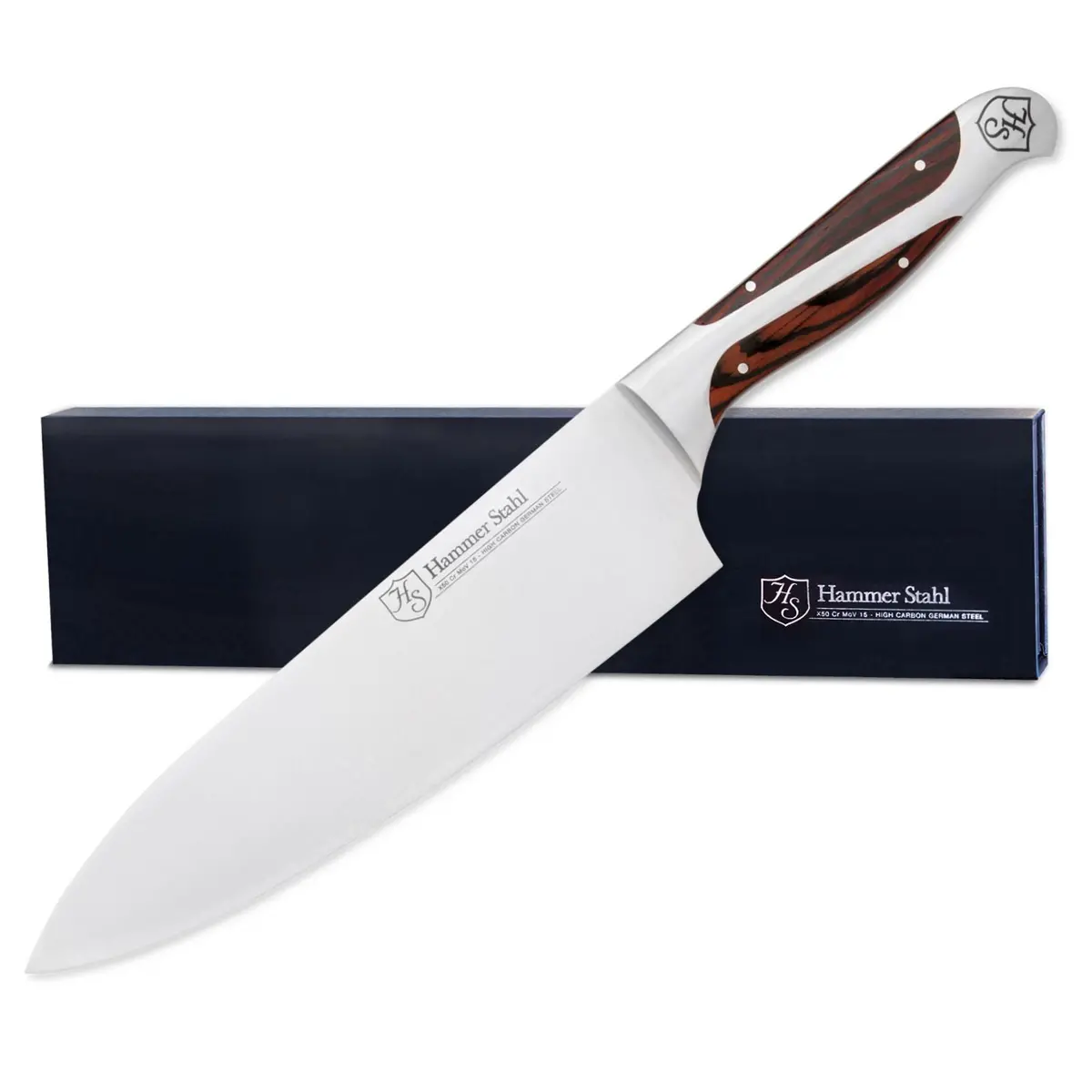Heritage Steel Hammer Stahl 8" Chef Knife 1