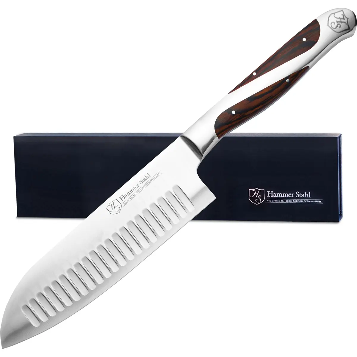 Heritage Steel Hammer Stahl 5.5" Santoku Knife 1
