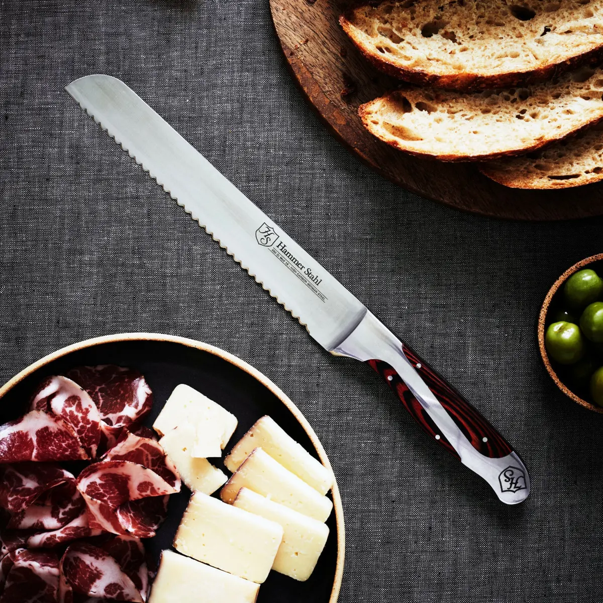 Heritage Steel Hammer Stahl 8" Bread Knife 2