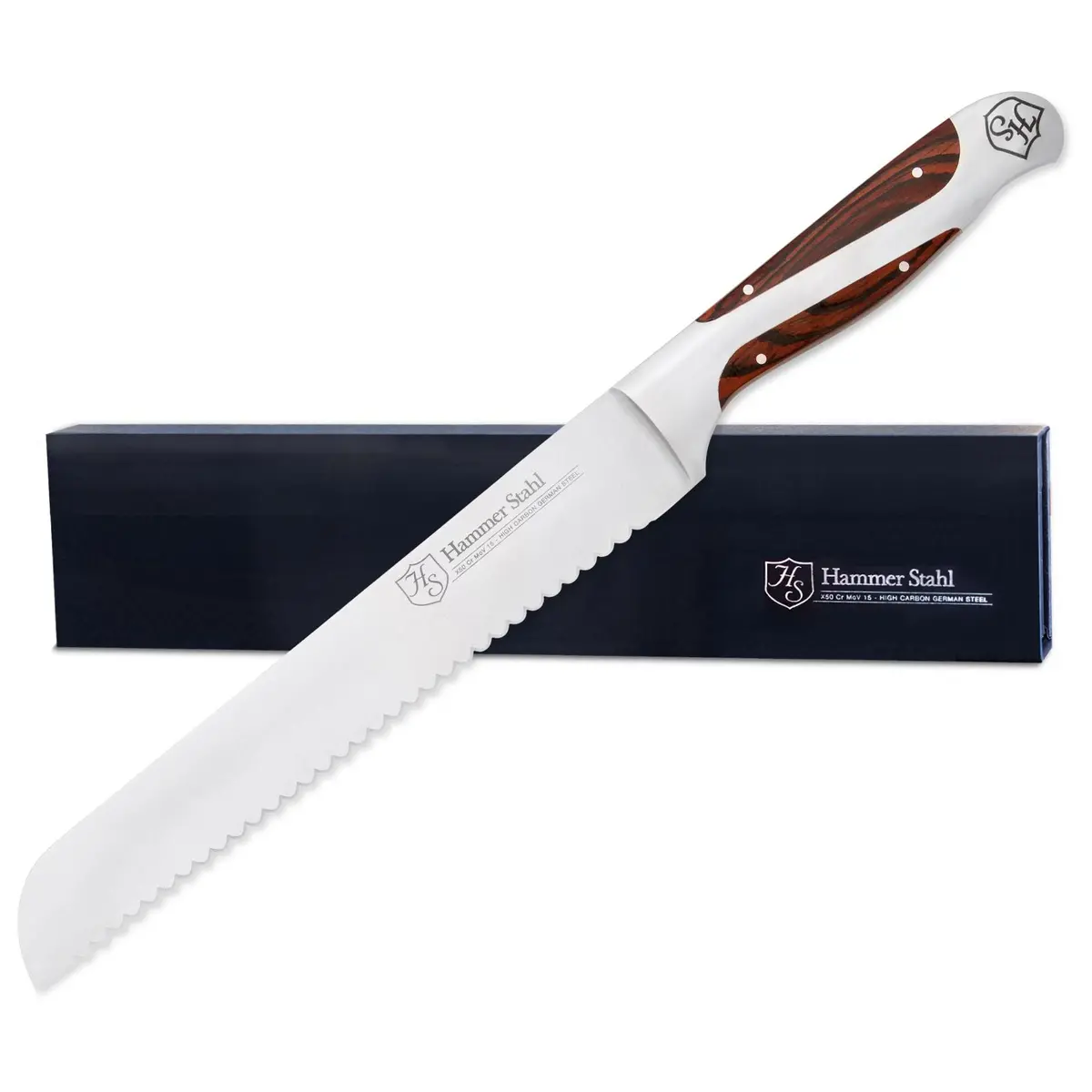 Heritage Steel Hammer Stahl 8" Bread Knife 1