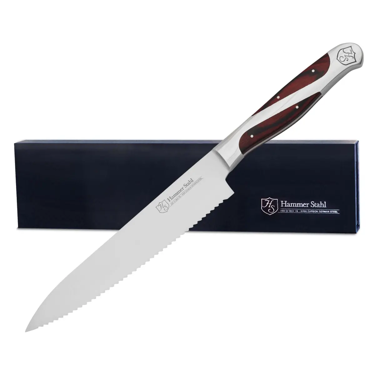 Heritage Steel Hammer Stahl 6" Serrated Utility Knife 1