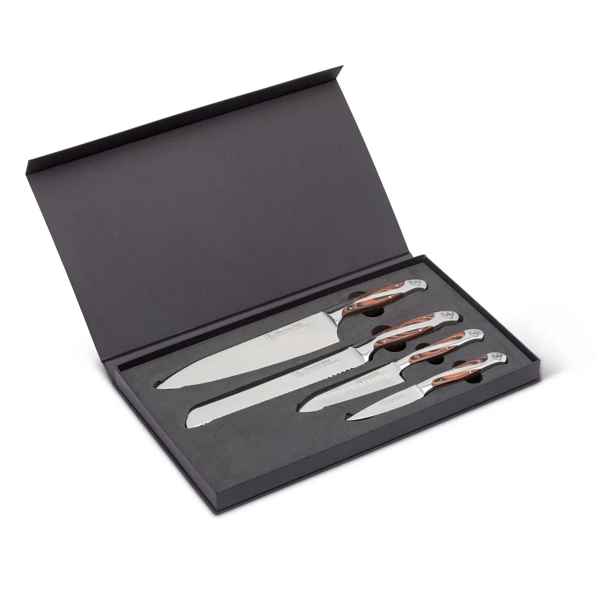 Heritage Steel Hammer Stahl 4 Piece Cutlery Essentials 1