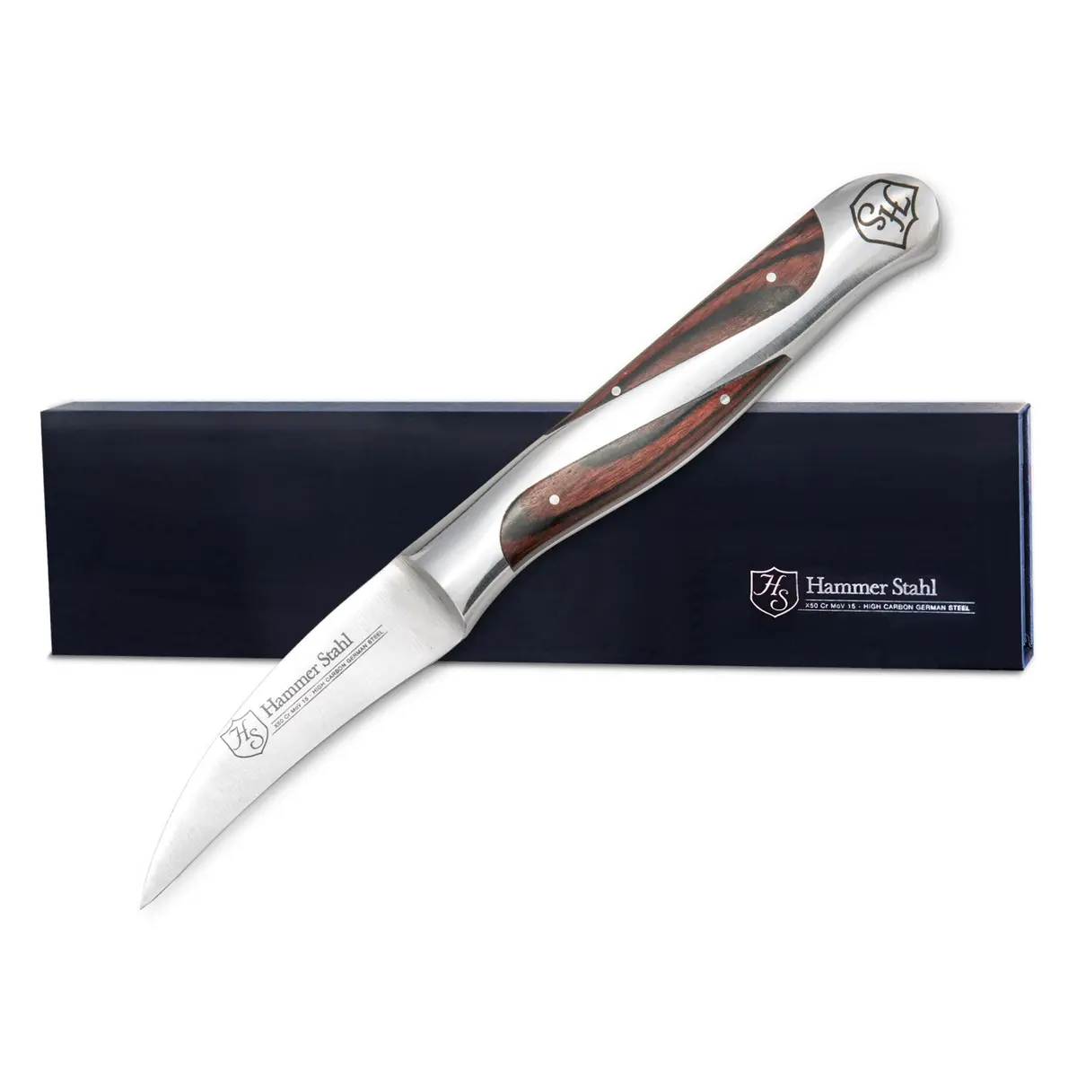Heritage Steel Hammer Stahl Bird's Beak Paring Knife 1