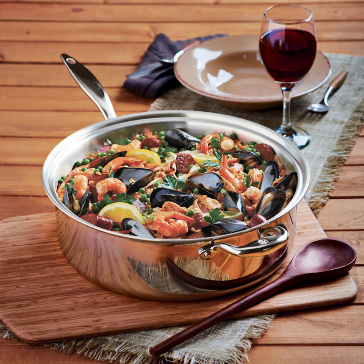 Heritage Steel Titanium Series 8 Quart Family Sauté With Lid 2