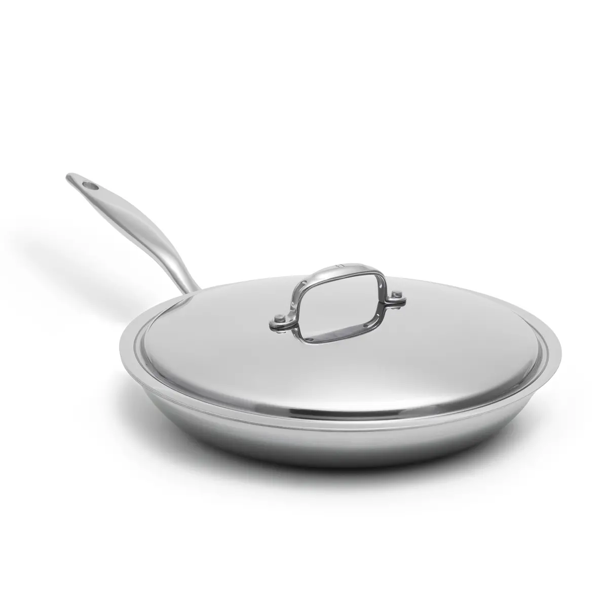 Heritage Steel Titanium Series 12" Fry Pan With Lid 1