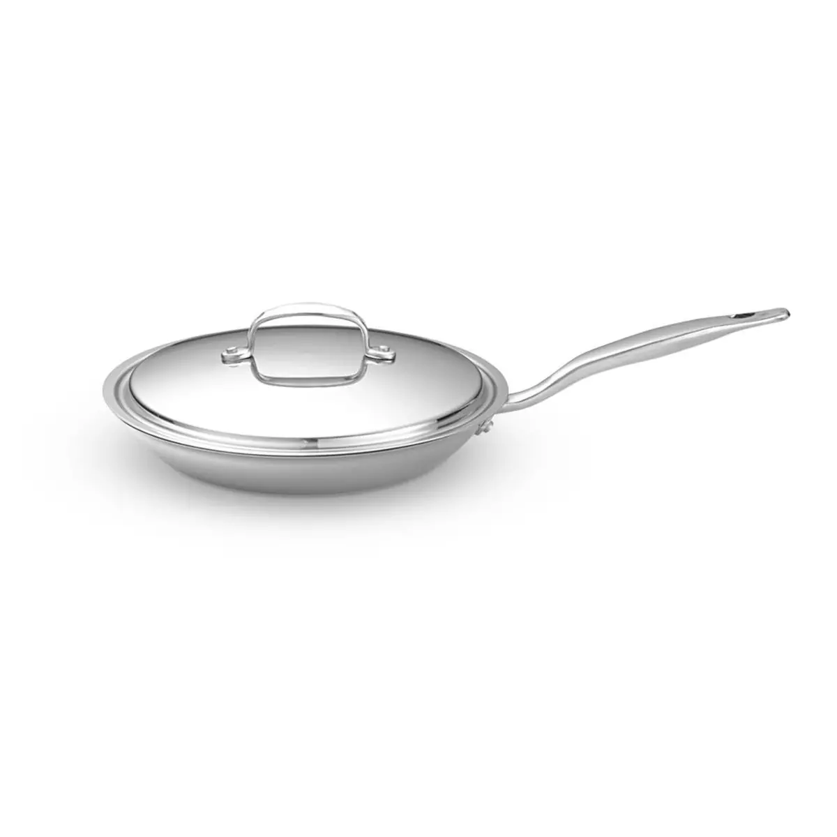 Heritage Steel Titanium Series 10.5" Fry Pan With Lid 1