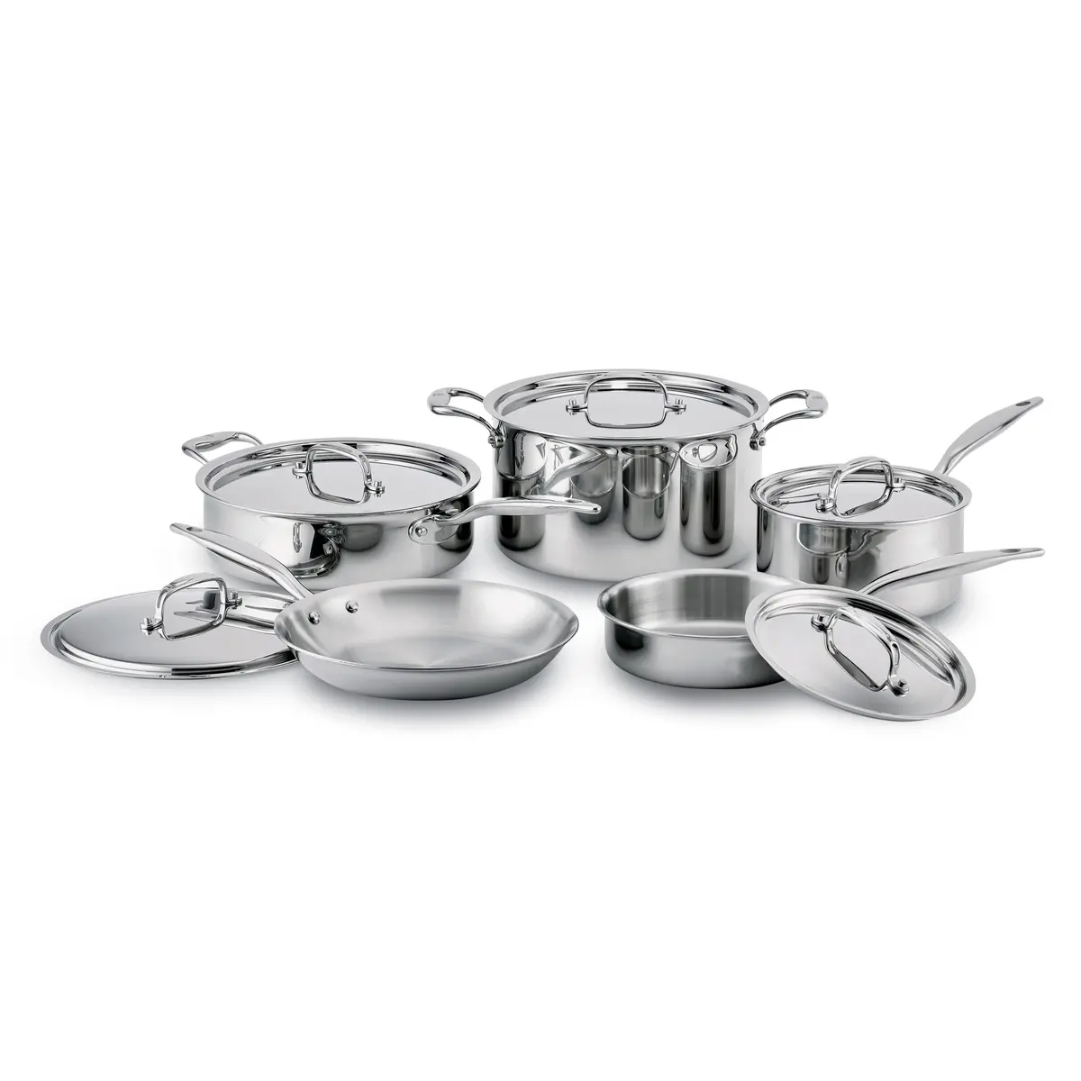 Heritage Steel Titanium Series 10 Piece Cookware Set 1