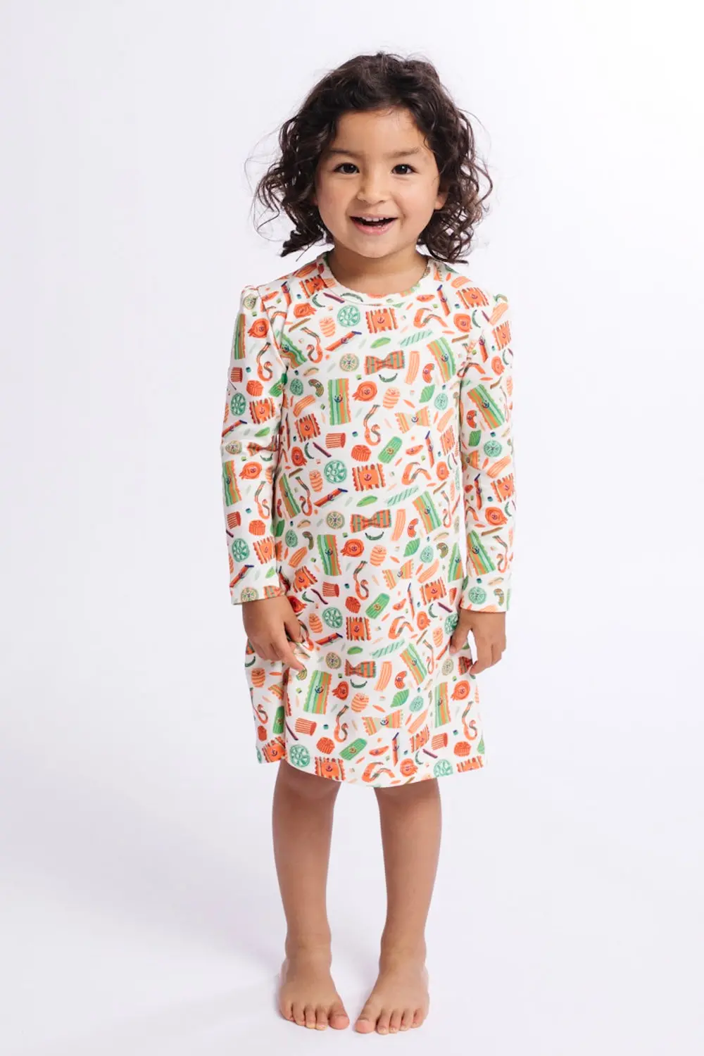 Dodo Banana Pasta Festa Organic Pima Cotton Dodo Dress 1