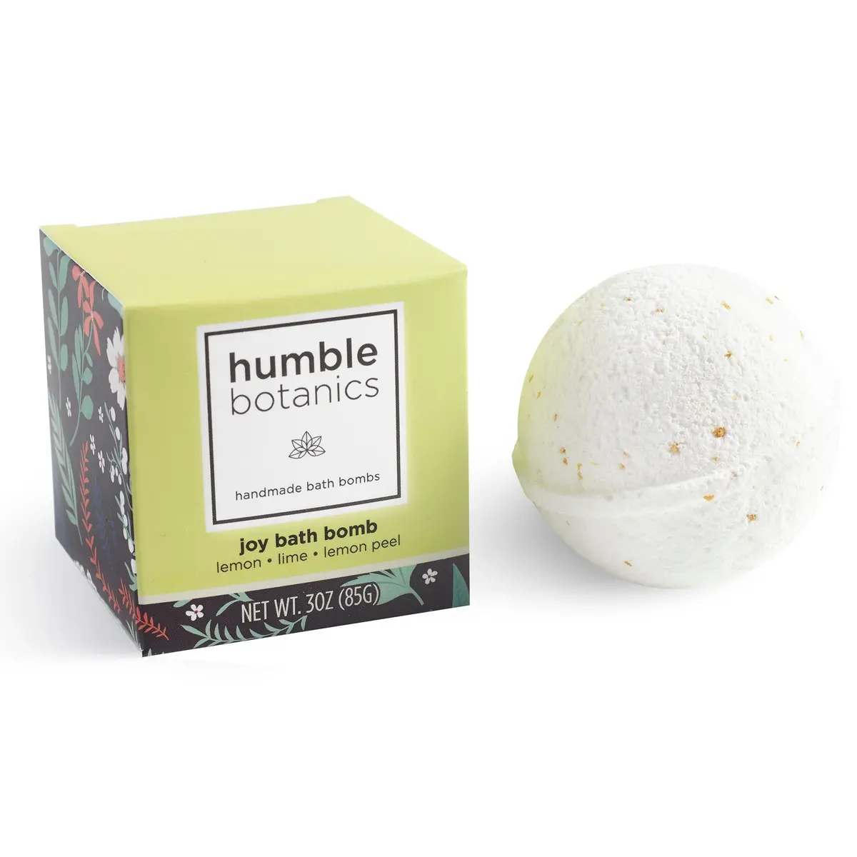Humble Organics Energizing Joy Bath Bomb – Lemon, Lime & Lemon Peel (3Oz) 1