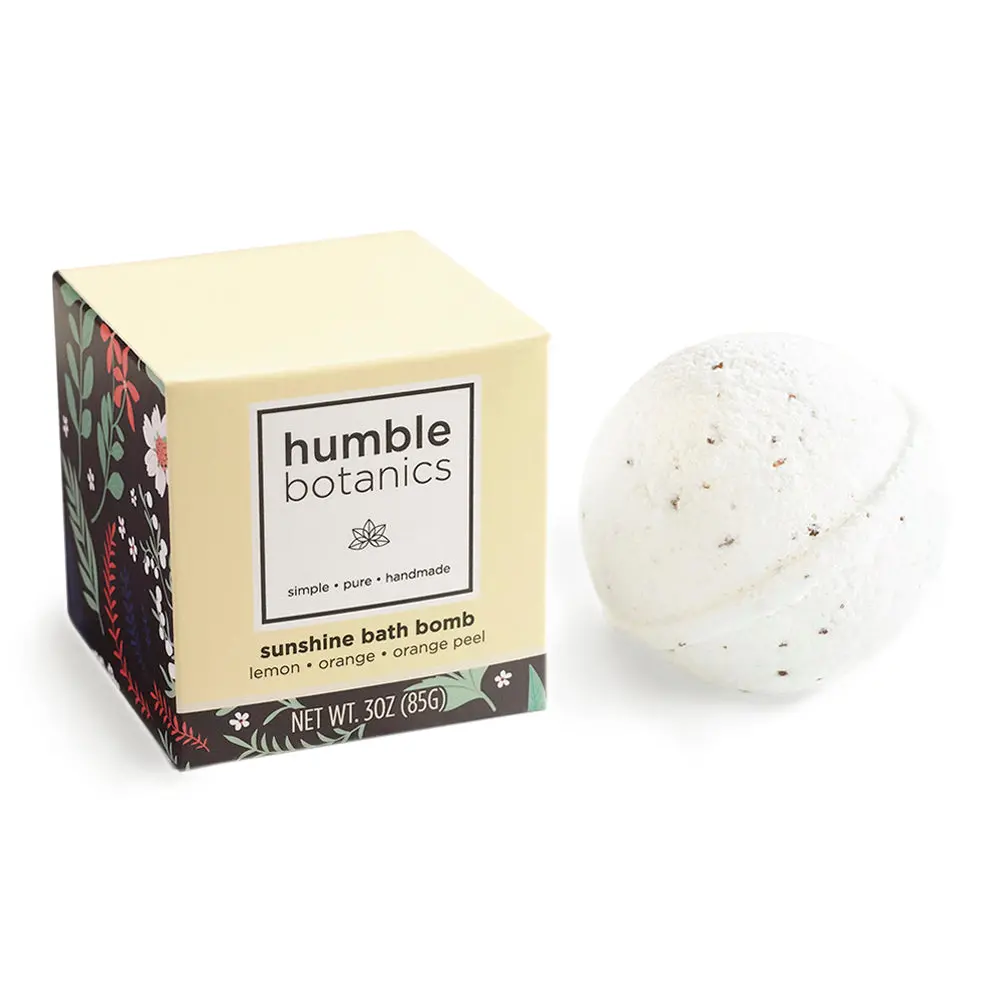 Humble Organics Sunshine Bath Bomb – Lemon, Orange & Orange Peel Energy 1