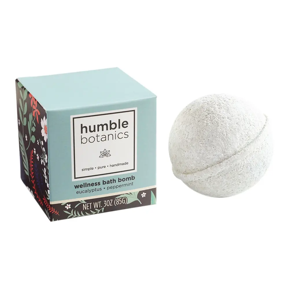 Humble Organics Wellness Bath Bomb – Eucalyptus, Peppermint & French Green Clay 1