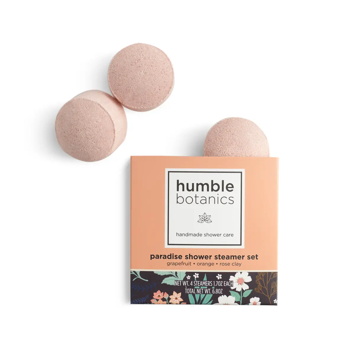 Humble Organics Paradise Shower Steamer Set – Grapefruit & Orange Bliss 1
