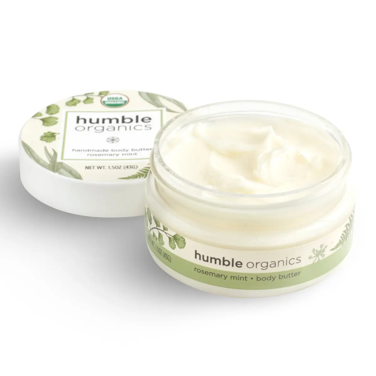 Humble Organics Organic Rosemary Mint Body Butter – Soothing & Nourishing Skincare 1