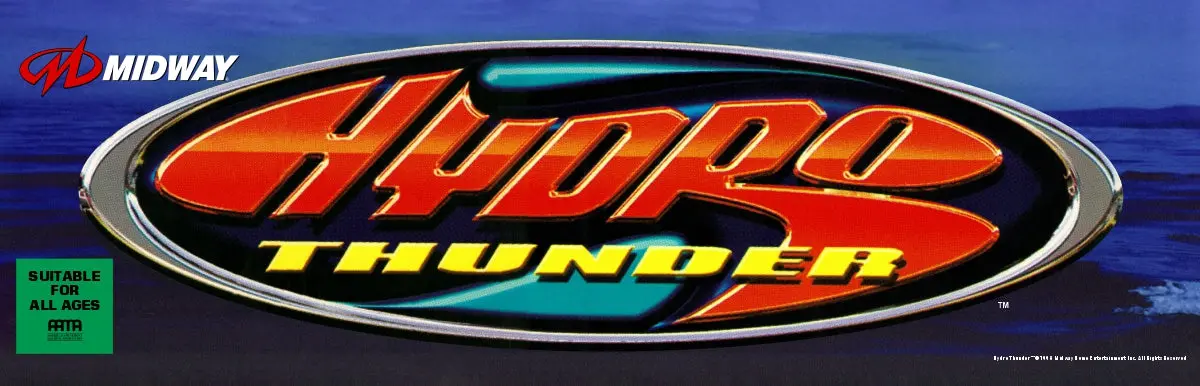 Hydro Thunder Arcade Marquee 1