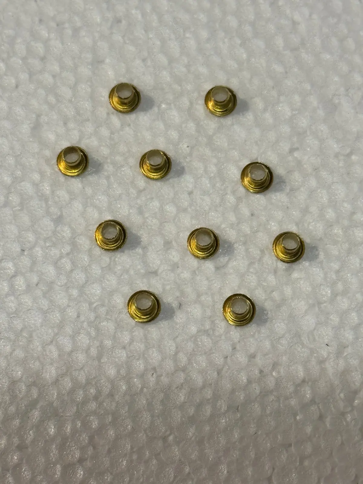 Eyelets Brass .121" X .125" X .200" Package Of 10 1