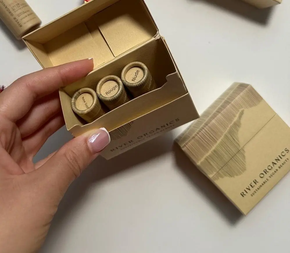 River Organics Set Of 3 Tinted Vegan Lip Balms 1