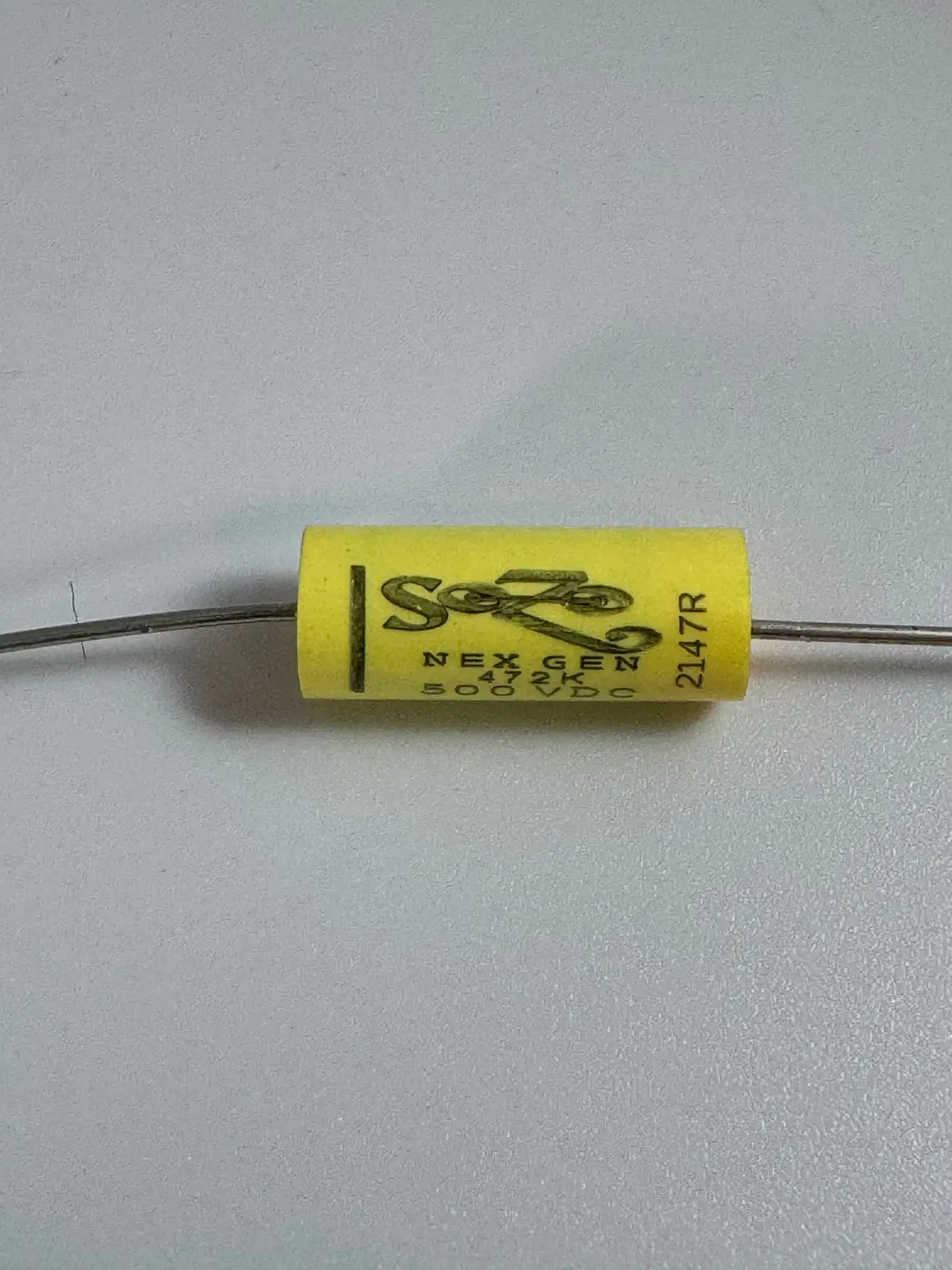 Sozo - 500V - Vintage - Nexgen Yellow Mustard Capacitor .0047Uf 1