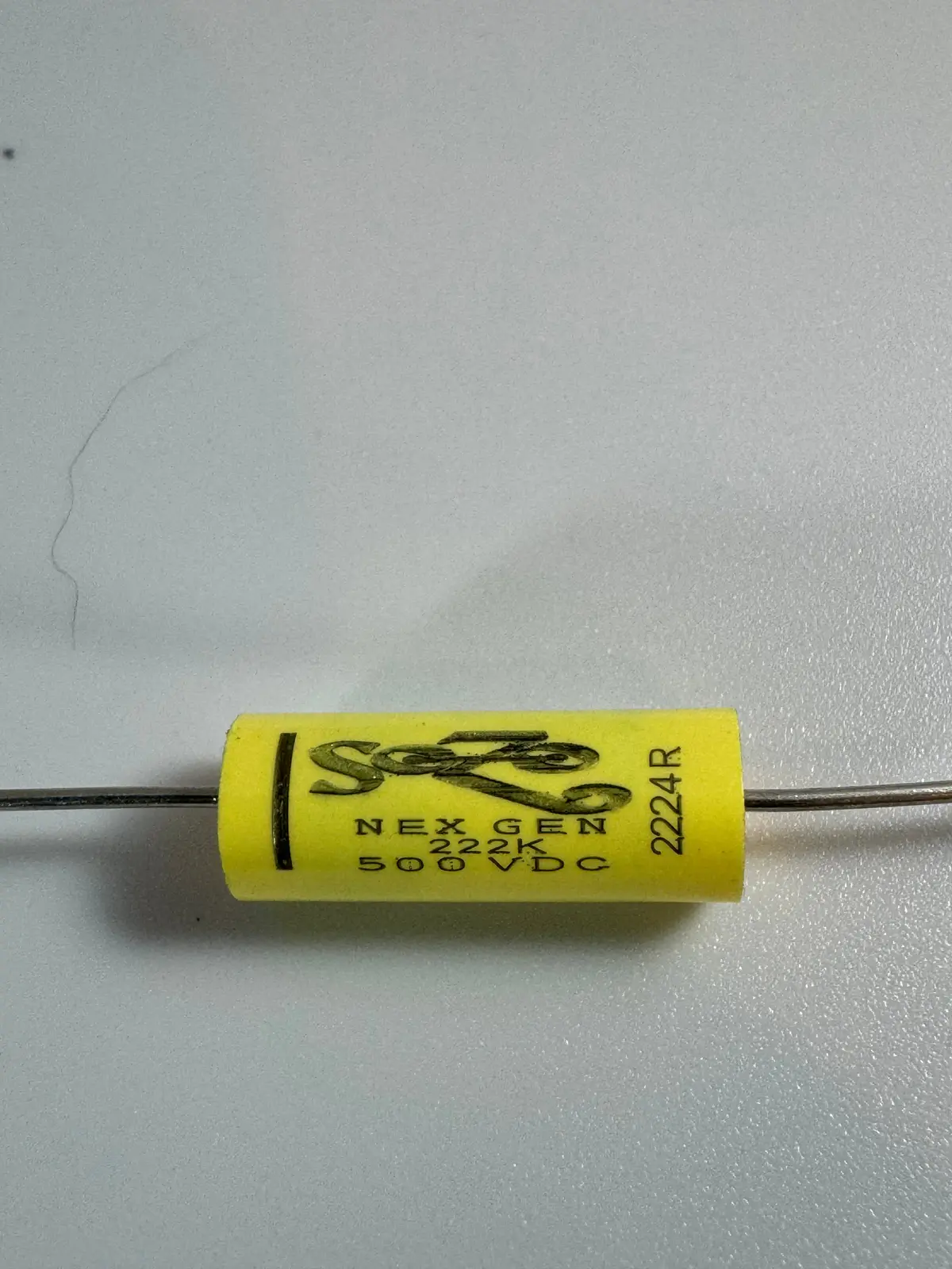 Sozo - 500V - Vintage - Nexgen Yellow Mustard Capacitor .0022Uf 1