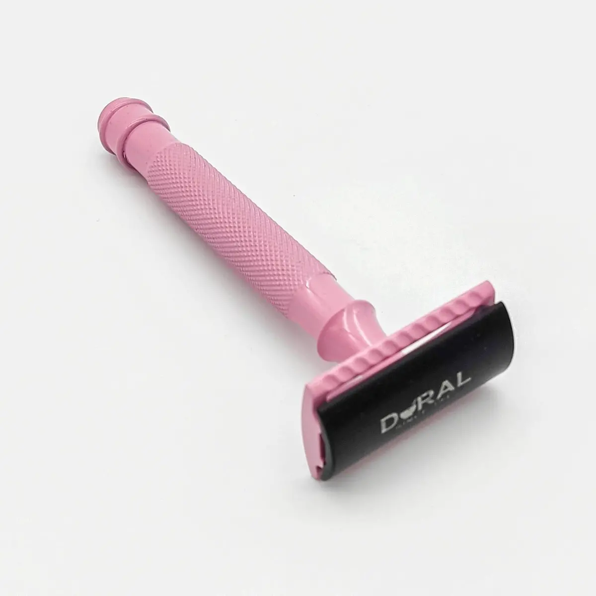 Pasteur Pharmacy Dural Heavy Stroud Head Double Edge Safety Razor Duty Pink/Black + Pouch 1