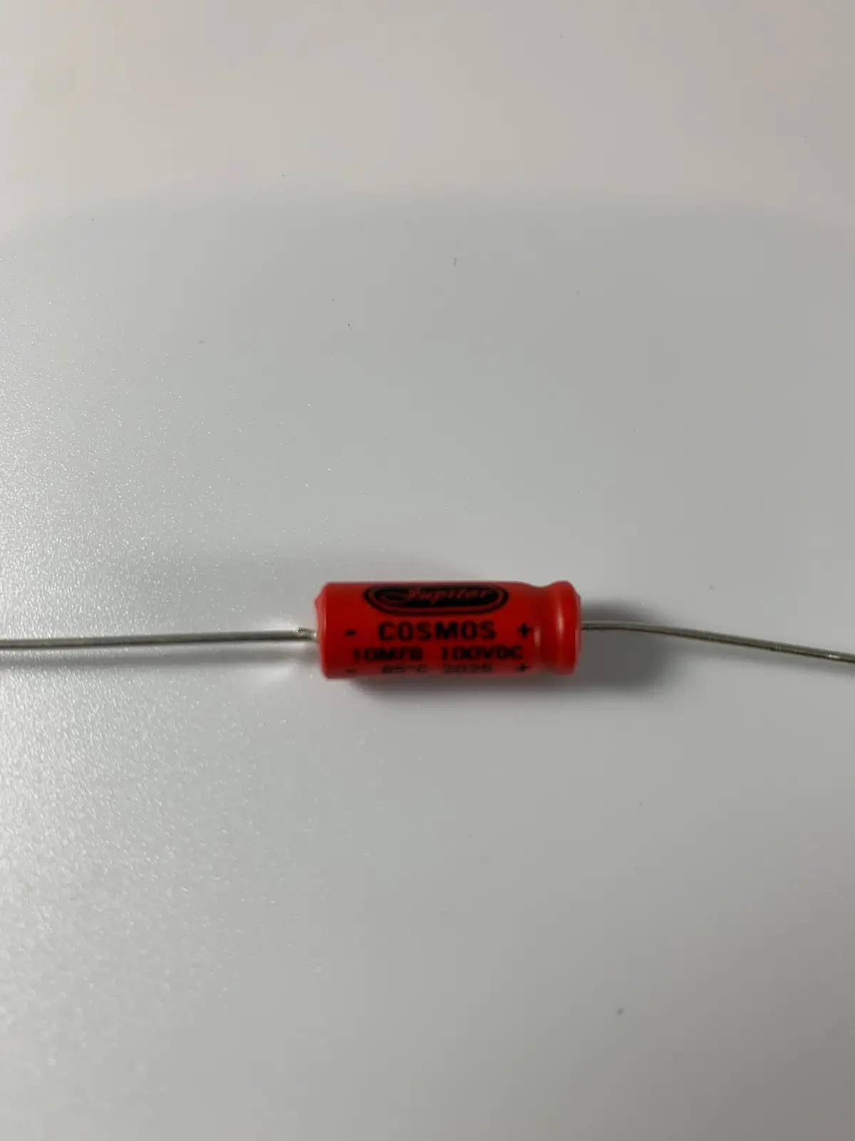 Jupiter Condenser - 10Mfd @ 100V "Cosmos" Electrolytic Axial Capacitor 1