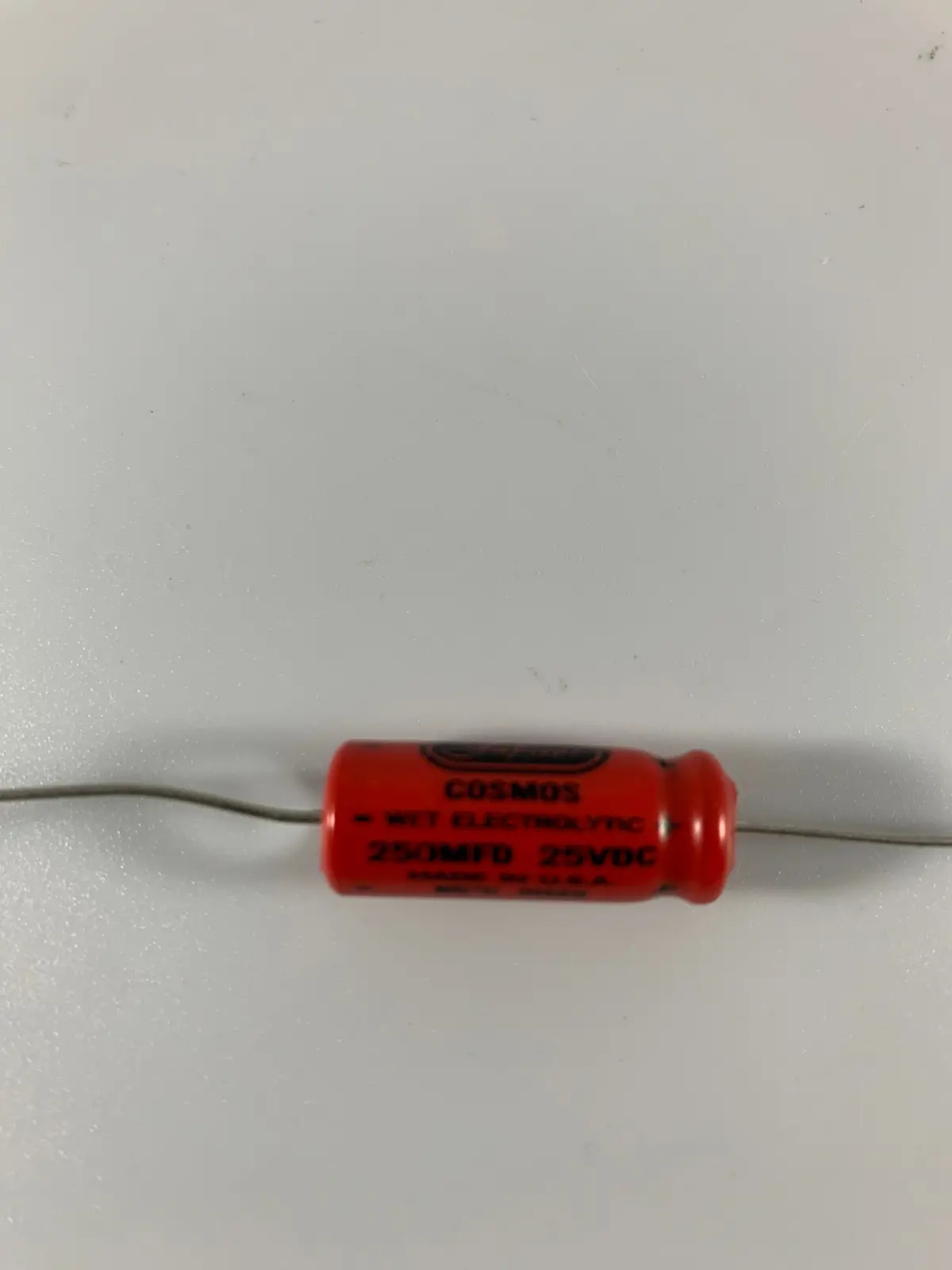 Jupiter Condenser - 250Mfd @ 25V "Cosmos" Electrolytic Axial Capacitor 1