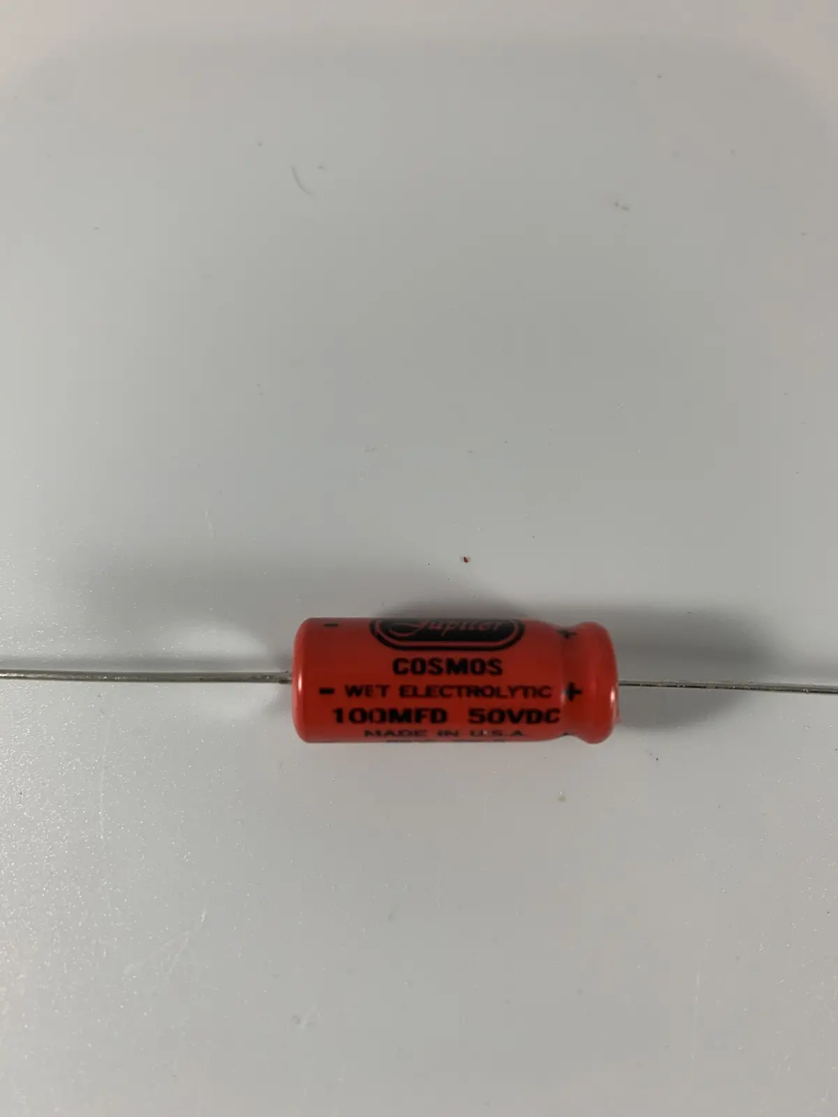 Jupiter Condenser - 100Mfd @ 50V "Cosmos" Electrolytic Axial Capacitor 1