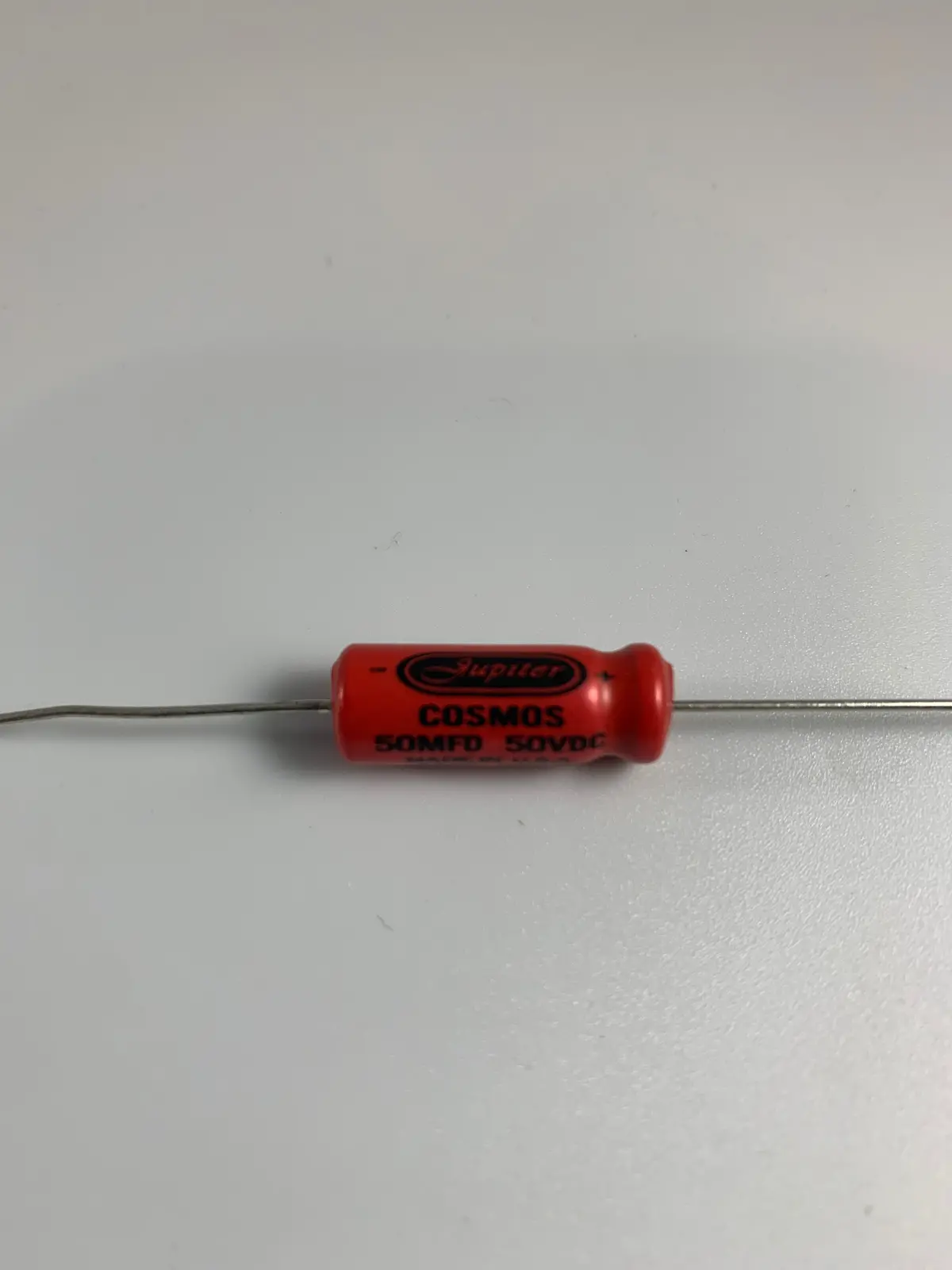 Jupiter Condenser - 50Mfd @ 50V "Cosmos" Electrolytic Axial Capacitor 1
