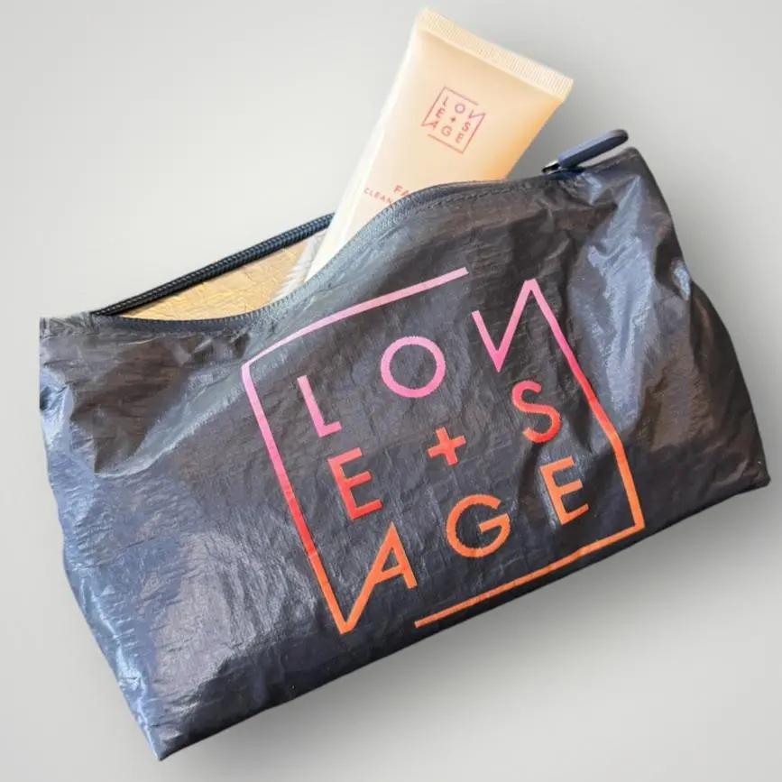Love + Sage Small Tyvek Makeup Bag 1
