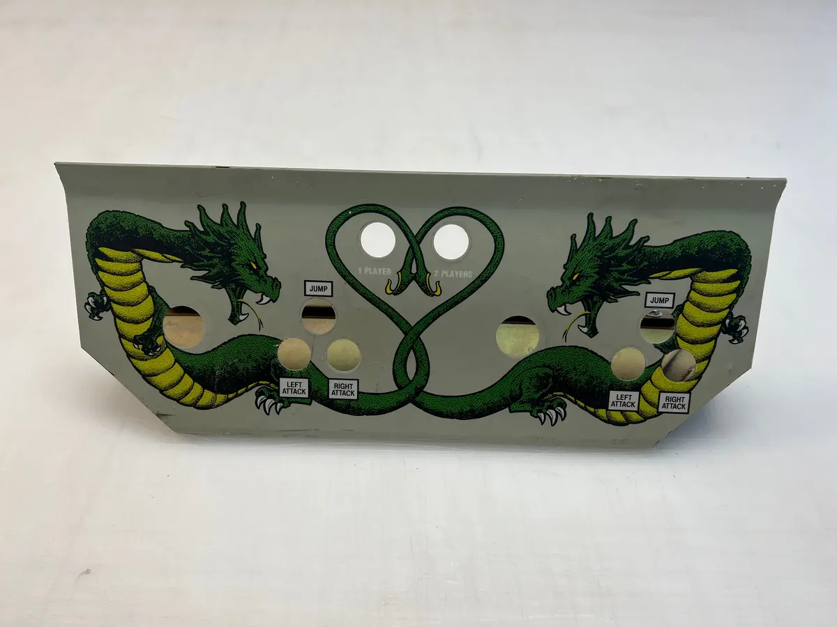 Double Dragon Ii Metal Control Panel 1