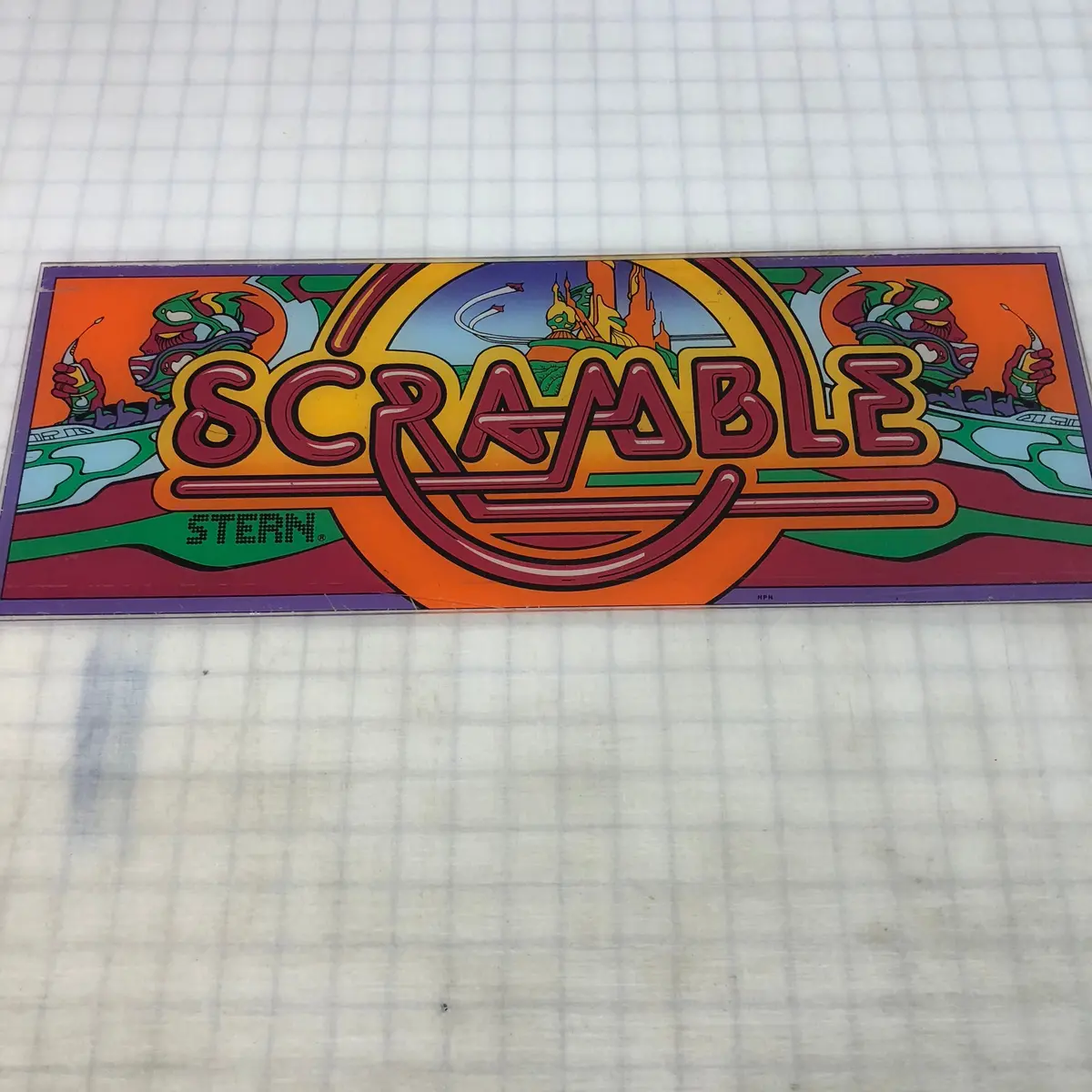 Vintage - Scramble Arcade Marquee 1