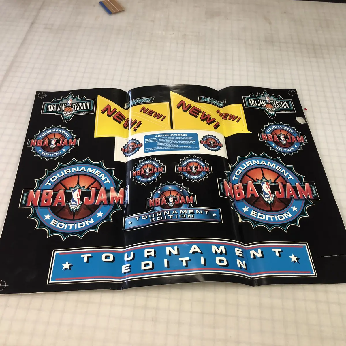 Vintage - Nba Jam Tournament Art Kit 1
