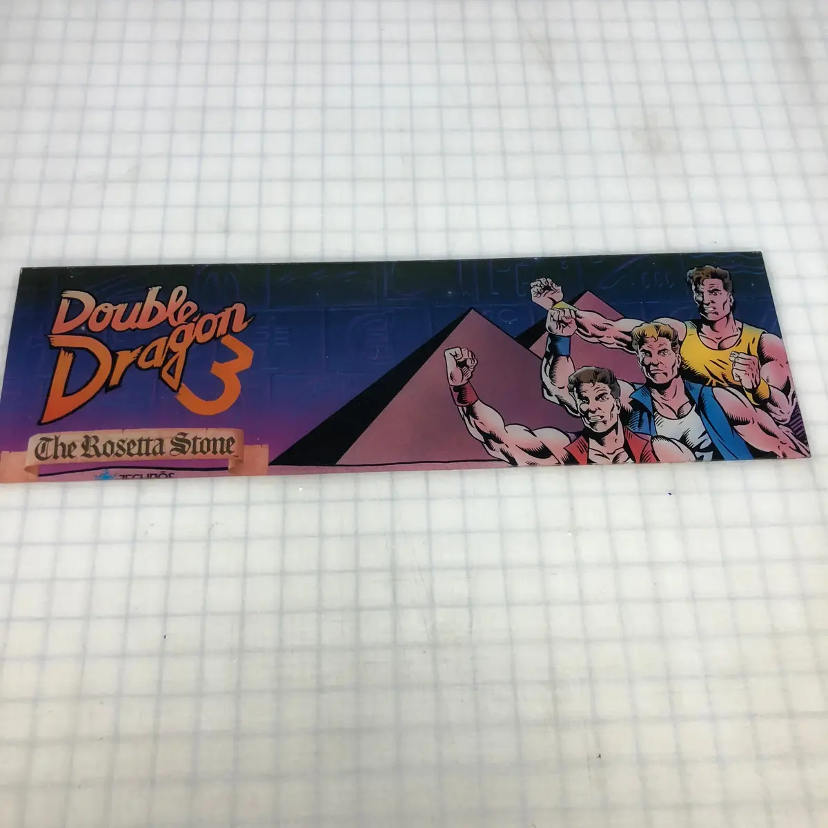 Vintage - Double Dragon 3 Arcade Marquee 1