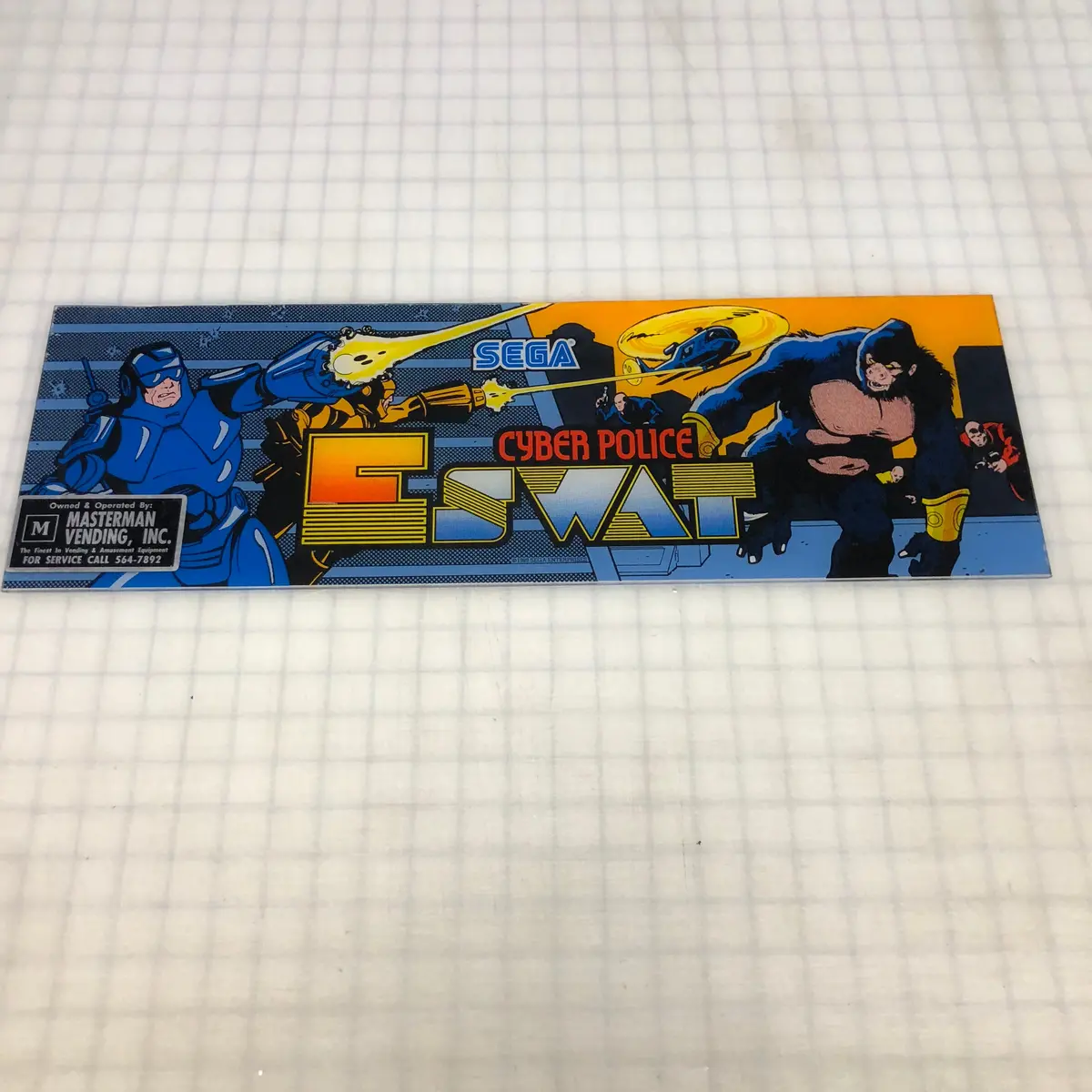 Vintage - Cyber Police E Swat Arcade Marquee 1