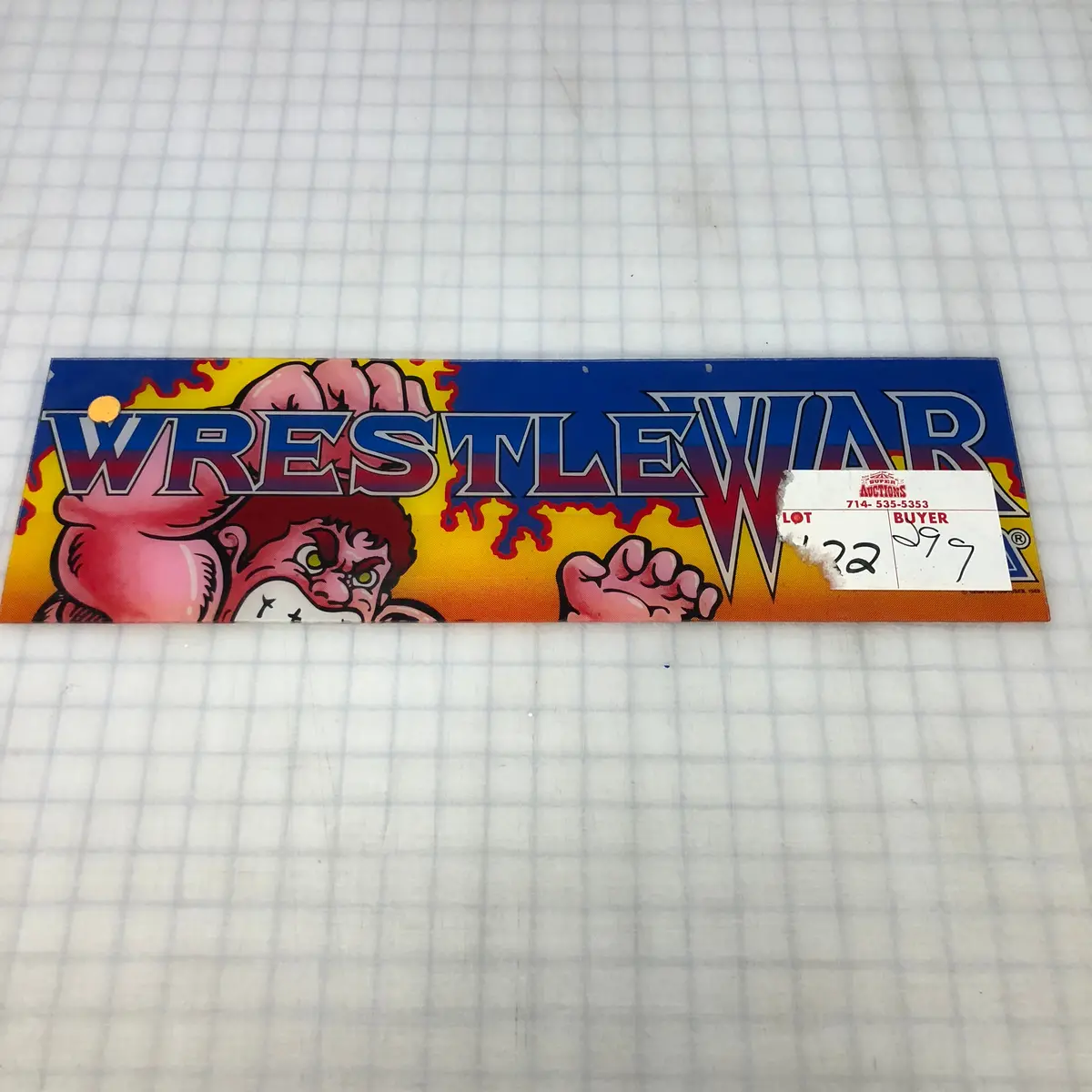 Vintage - Wrestle War Arcade Marquee 1