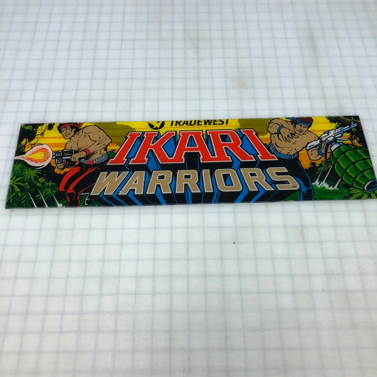Vintage - Ikari Warriors Arcade Marquee - Cut Down 1