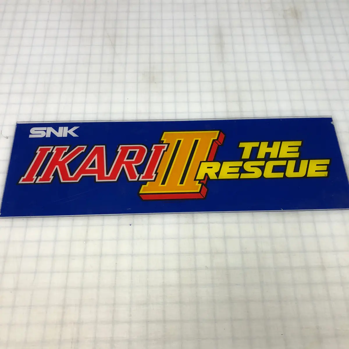 Vintage -  Ikari Iii The Rescue Arcade Marquee 1