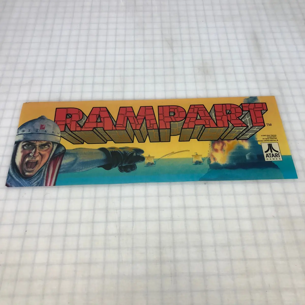 Vintage - Rampart Atari Arcade Marquee 1