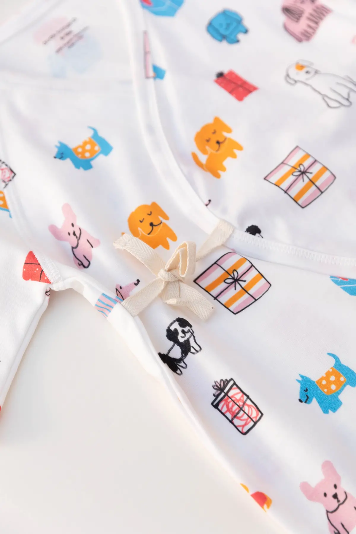 Dodo Banana Puppy Party Baby Kimono Onesie 3