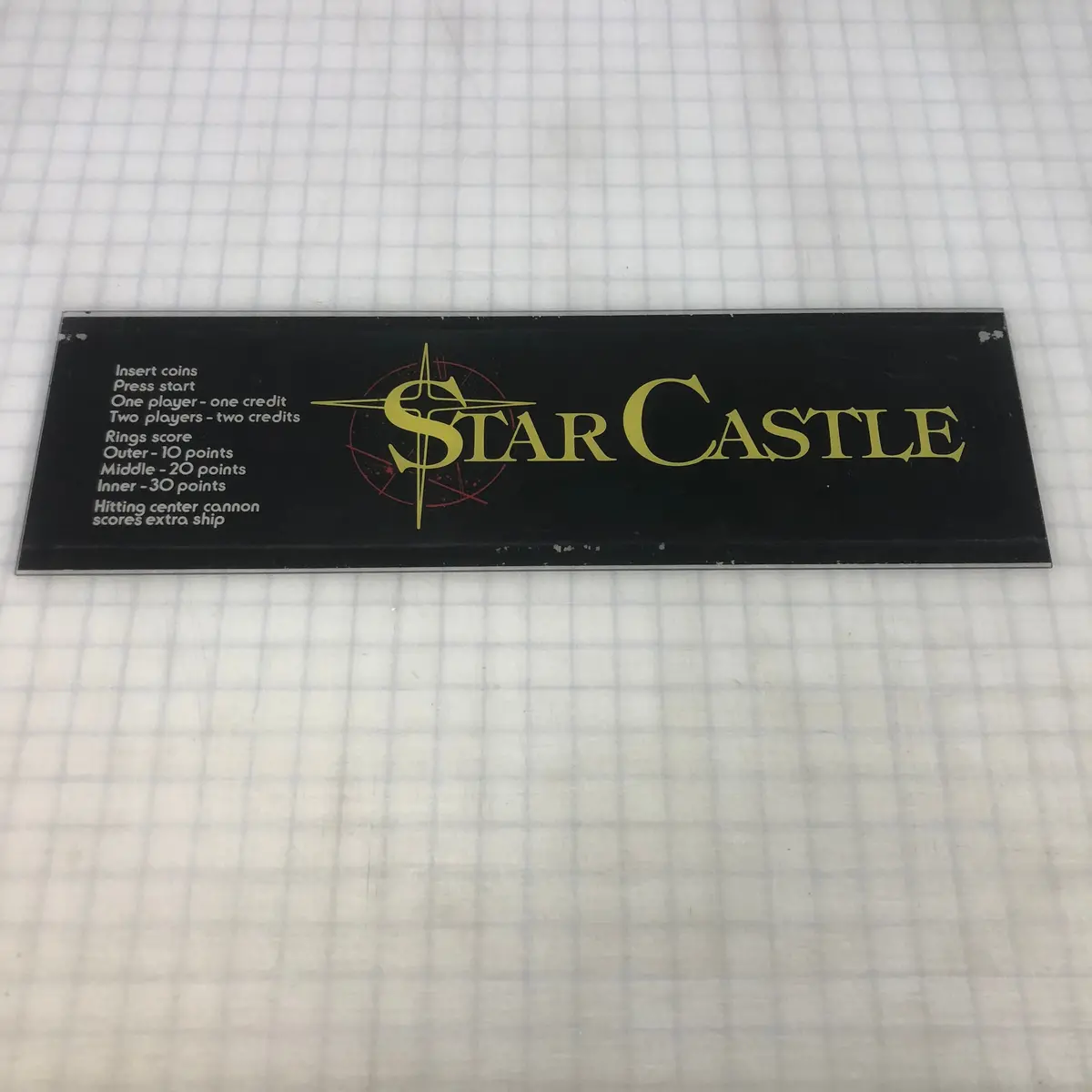 Vintage - Star Castle Arcade Marquee 1